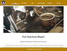 Tablet Screenshot of fullespressorepair.com